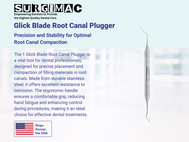 1 Glick Blade Root Canal Plugger, Stainless Steel, Air Series, 1/Pk