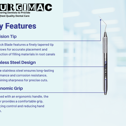 Premium D11 Root Canal Plugger .40 mm Stainless Steel by SurgiMac