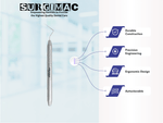 SurgiMac #D11 Root Canal Plugger, Single Ended, Stainless Steel, Hexa Series, 1/Pk 12-803-H