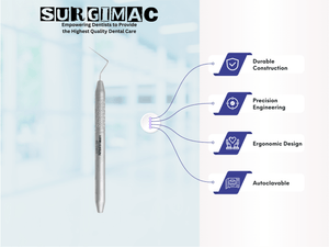 SurgiMac #D11 Root Canal Plugger, Single Ended, Stainless Steel, Hexa Series, 1/Pk 12-803-H