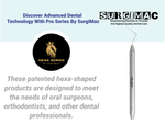 SurgiMac #D11 Root Canal Plugger, Single Ended, Stainless Steel, Hexa Series, 1/Pk 12-803-H