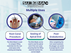 SurgiMac #1 Glick Blade Root Canal Plugger, 3.1 mm and 1mm, Stainless Steel, Air Series, 1/Pk | SurgiMac Dental Supply