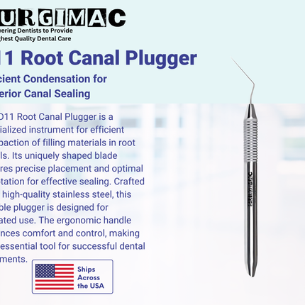 Premium D11 Root Canal Plugger .40 mm Stainless Steel by SurgiMac