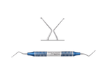 #33L Endodontic Excavator, Double Ended, Blue, Stainless Steel, Air Series, 1/Pk 12-933