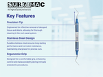 #33L Endodontic Excavator, Double Ended, Blue, Stainless Steel, Air Series, 1/Pk 12-933