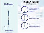 #33L Endodontic Excavator, Double Ended, Blue, Stainless Steel, Air Series, 1/Pk 12-933
