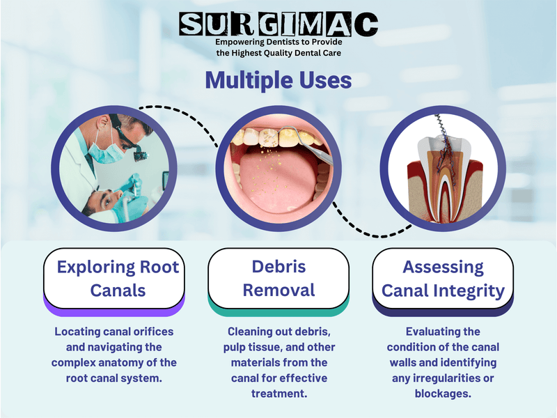 DG16 Endodontic Explorer, Double-Ended, Stainless Steel, Slim Series, 1/Pk. 12-811s