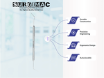 DG16 Endodontic Explorer, Double-Ended, Stainless Steel, Slim Series, 1/Pk. 12-811s