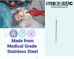 DG16 Endodontic Explorer, Double-Ended, Stainless Steel, Slim Series, 1/Pk. 12-811s