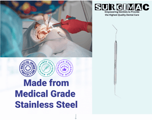 DG16 Endodontic Explorer, Double-Ended, Stainless Steel, Slim Series, 1/Pk. 12-811s