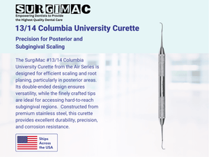 SurgiMac #13/14 Columbia University Curette, Stainless Steel, Air Series, 1/Pk 10-511