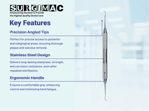 SurgiMac #13/14 Columbia University Curette, Stainless Steel, Air Series, 1/Pk 10-511
