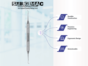 SurgiMac #13/14 Columbia University Curette, Stainless Steel, Air Series, 1/Pk 10-511