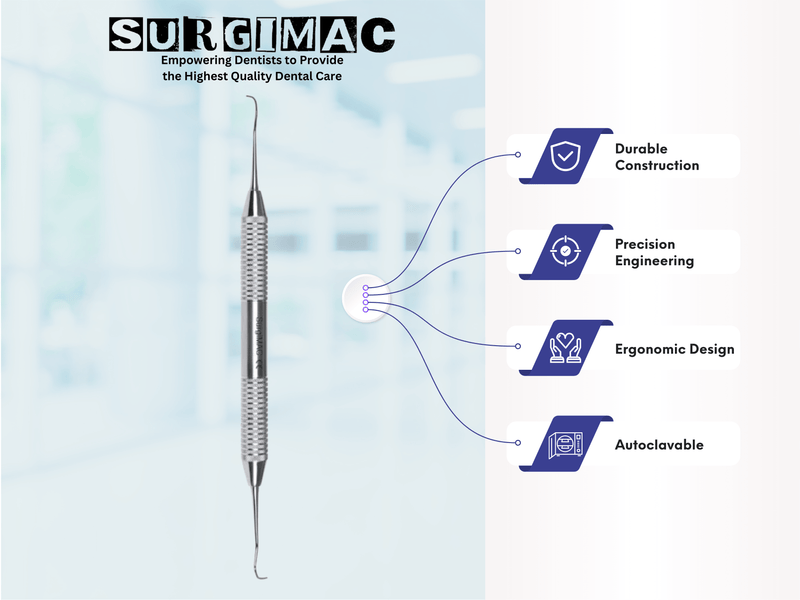 SurgiMac #13/14 Columbia University Curette, Stainless Steel, Air Series, 1/Pk 10-511