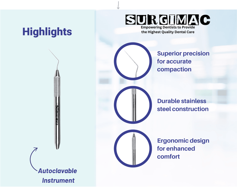Premium D11 Root Canal Plugger .40 mm Stainless Steel by SurgiMac 12-803