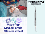 DG16 Endo Explorer, Thick, Double Ended, Stainless Steel, Hexa Series, 1/Pk 12-811-H