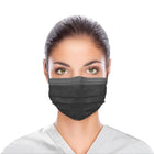 Level 3 Ear-Loop Masks 4-Layer, 4-Fold BlackCat 50/bx, 20 bx/cs