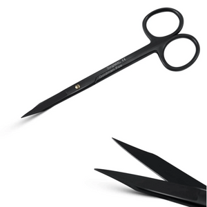 SurgiMac 13.5cm Goldman-Fox Scissors, Curved, Super-Cut, Stainless Steel, Black Series, 1/Pk | SurgiMac Dental Supply