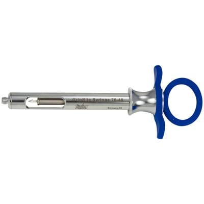 Miltex GripRite Metric Petite Aspirating Syringe with Blue Silicone Grips 76-40