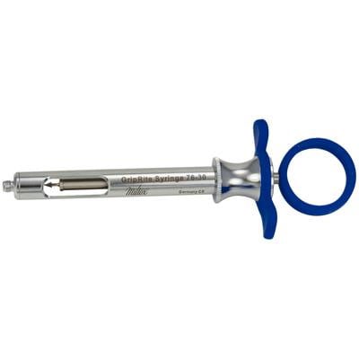 Integra Lifesciences | Miltex GripRite Regular Aspirating Syringe with Blue Silicone Grips, Cook-Waite | 76-30