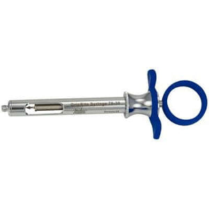 Miltex GripRite Regular Aspirating Syringe with Blue Silicone Grips, Cook-Waite | SurgiMac Dental Supply