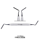 SurgiMac Grisdale Bone Condenser, 2.4/2.7mm Bone Grafting Plugger, Black(TiN) Tips, 8-11-13-18-18mm, Double-Ended, Stainless Steel, Air Series, 1/Pk | SurgiMac Dental Supply