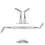 SurgiMac Grisdale Bone Condenser, 2.4/2.7mm Bone Grafting Plugger, Black(TiN) Tips, 8-11-13-18-18mm, Double-Ended, Stainless Steel, Air Series, 1/Pk | SurgiMac Dental Supply