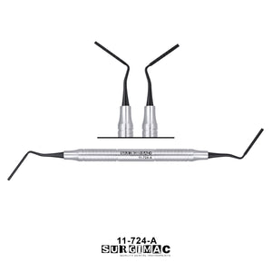 SurgiMac Grisdale Bone Condenser, 1.7/2.0mm Bone Grafting Plugger, Black(TiN) Tips, 8-11-13-18mm, Stainless Steel, Air Series, 1/Pk | SurgiMac Dental Supply