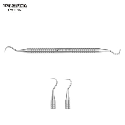 SurgiMac #H6/H7 Hygienist Scaler, Ergonomic Handle, Stainless Steel, Eco Series, 1/Pk