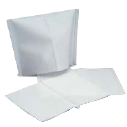 Headrest Covers, 10" x 10", Tissue/Poly, White, 500/cs