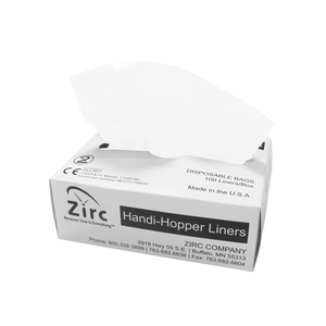 Handi-Hopper Liners - Clear, 7" x 10" x 3" gusset, 100 per box | SurgiMac Dental Supply