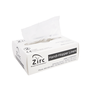 Handi-Hopper Liners - Clear, 7" x 10" x 3" gusset, 100 per box | SurgiMac Dental Supply