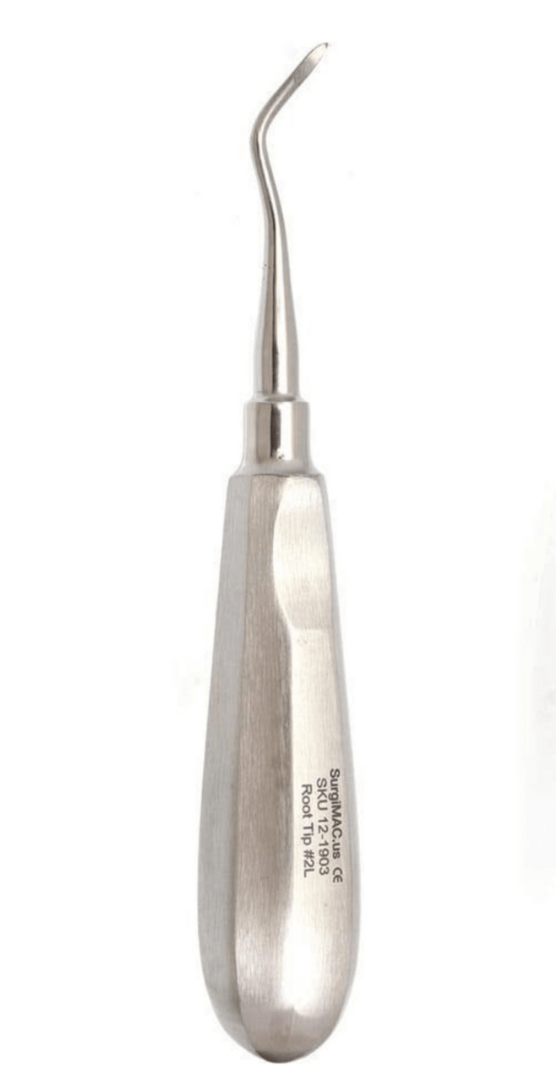 Surgimac Heidbrink Root Tip Pick, Left, Extraction Elevators, Pro Series, Stainless Steel, 1/Pk | SurgiMac Dental Supply