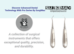 SurgiMac Heidbrink Root Tip Picks, Set of Left and Right, Extraction Elevators, Stainless Steel, Pro Series, 2/Pk | SurgiMac Dental Supply