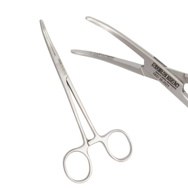 SurgiMac | SurgiMac 5.5" Curved Hemostat, 420 Stainless Steel, Multipurpose Instrument, Eco Series, 1/Pk | 16-2521