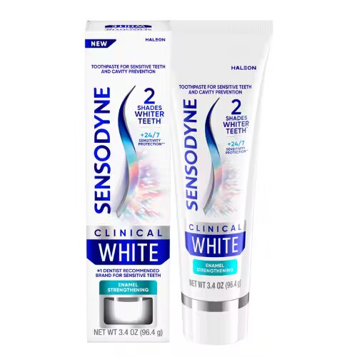 Sensodyne Clinical White Toothpaste 0.8oz Tube, 36/Case