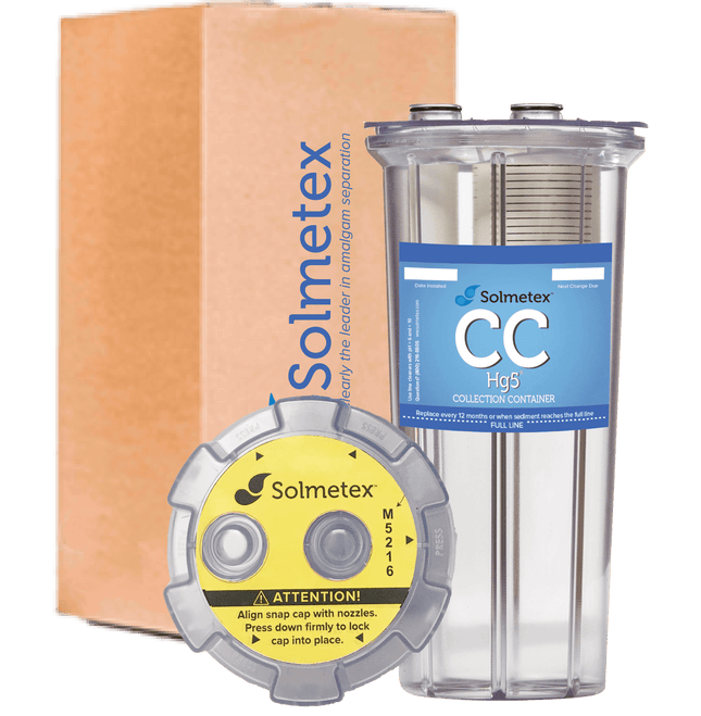 Solmetex Hg5™ Collection Container with Recycle Kit | SurgiMac Dental Supply