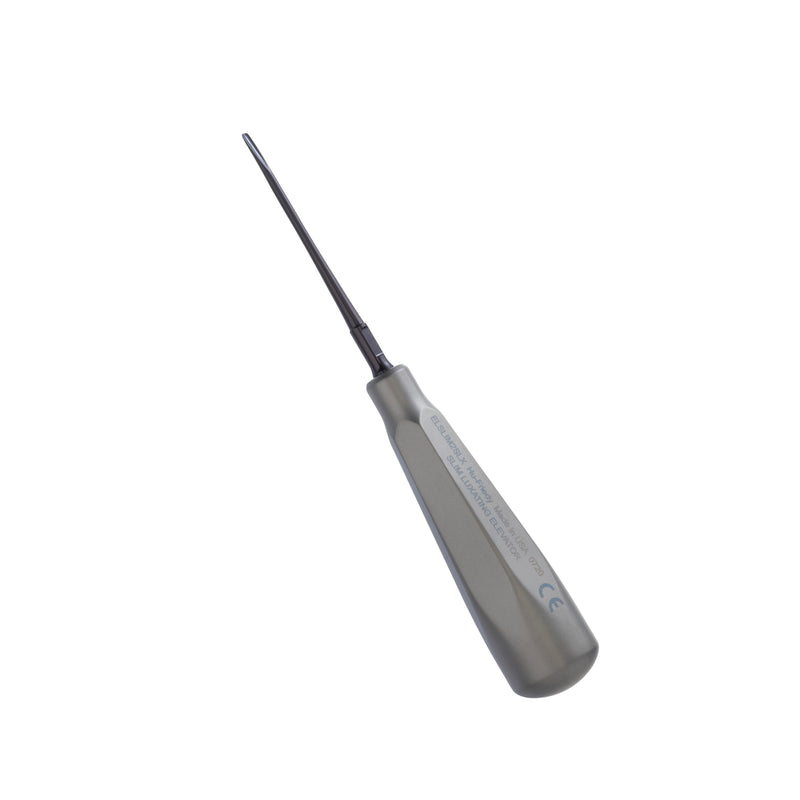 Hu-Friedy Slim Lux Elev 2MM, Long Straight, Black Line | SurgiMac Dental Supply