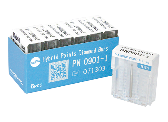 T&F Hybrid Point, FG Diamond Burs, Super Fine, 3.5 Length, 1/pk 0933-1