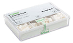 Roeko Comprecap Anatomic Set: 120 Compression Caps, 40 of each size: #1, #3 | SurgiMac Dental Supply