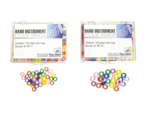 Pac-Dent Silicone Instrument Code Rings - Small, Assorted Colors, Box of 120 CR-100