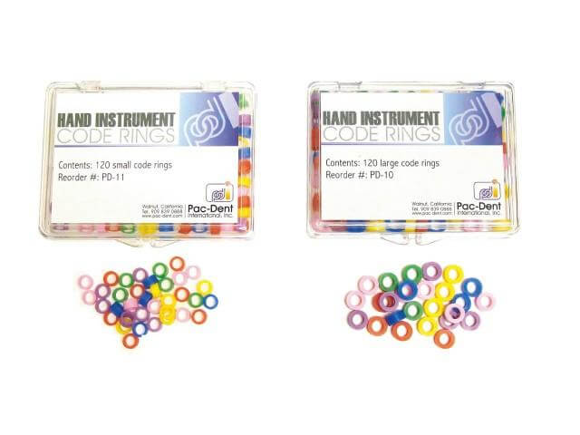 Pac-Dent Silicone Instrument Code Rings - Small, Assorted Colors, Box of 120 CR-100