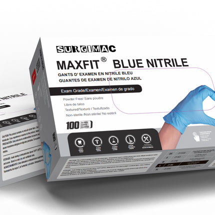 Nitrile Exam Gloves MacFit by SurgiMac | Blue | 200 Count