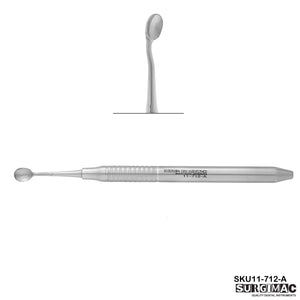 SurgiMac #7mm Bone Carrying Curette, Bone Grafting, Surgical Instruments, Stainless Steel, Air Series, 1/Pk | SurgiMac Dental Supply