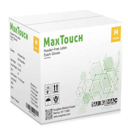 Latex Exam Gloves, MacTouch by SurgiMac | 100 Count