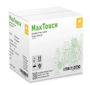 Latex Exam Gloves, MacTouch by SurgiMac | 100 Count 7115-XS
