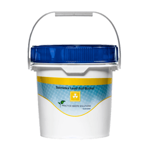 Solmetex Lead Bucket 1.25 Gallon | SurgiMac Dental Supply