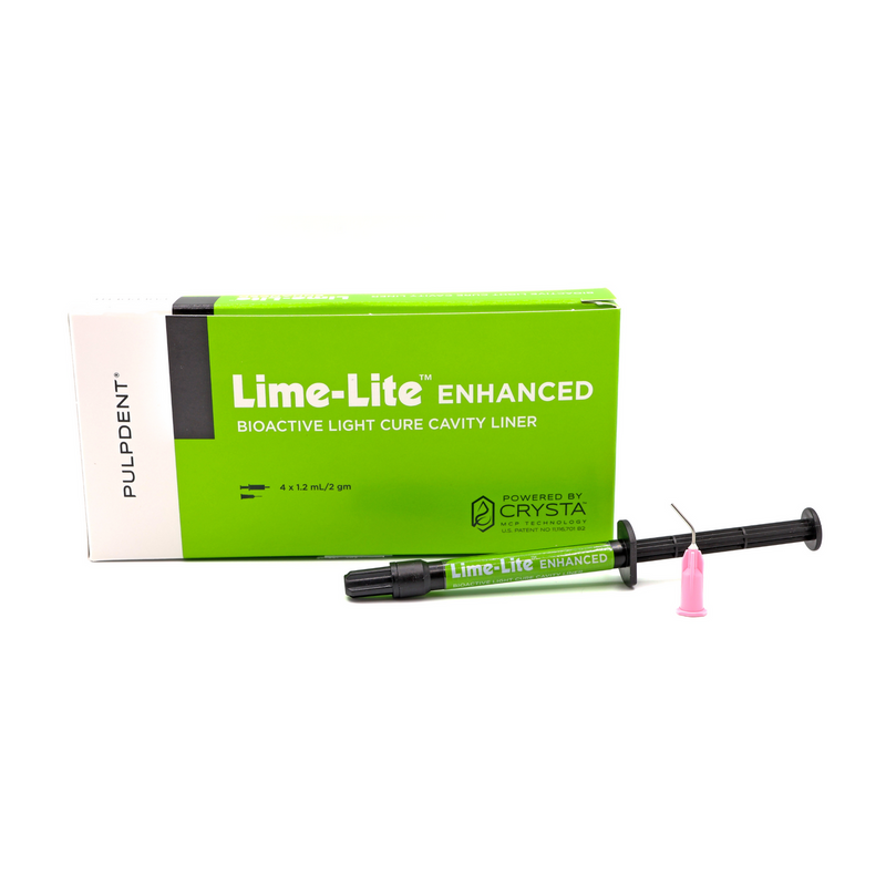 Pulpdent Lime-Lite Enhanced Light Cure Cavity Liner, Syringes & Applicator Tips LLE