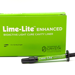 Pulpdent Lime-Lite Enhanced Light Cure Cavity Liner, Syringes & Applicator Tips LLE