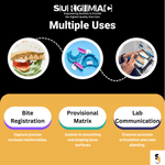 SurgiMac Bite Registration Material, Unflavored Fast Set, 2 - 50 mL Cartridges and 6 Mixing Tips, MacBite, 1/Pk | SurgiMac Dental Supply